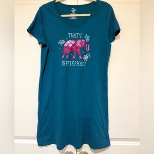 Secret Treasures Blue Elephant Sleepwear